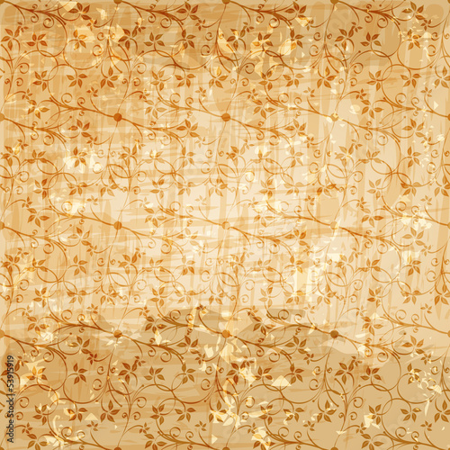 Seamless vintage floral background