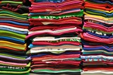 Stack of Colorful t-shirt