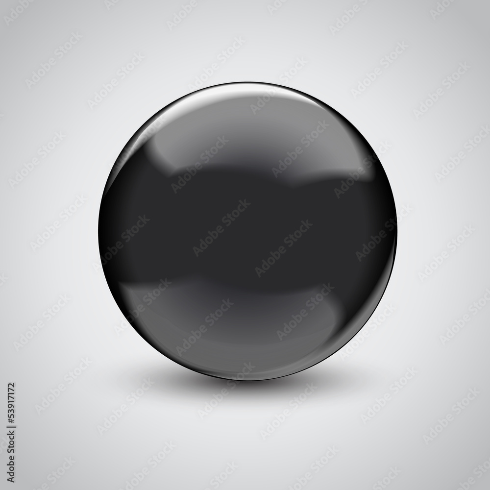3D empty glass sphere. Vector illustration 3D empty glass sphere. Vector illustration