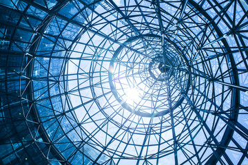 Abstract blue architecture