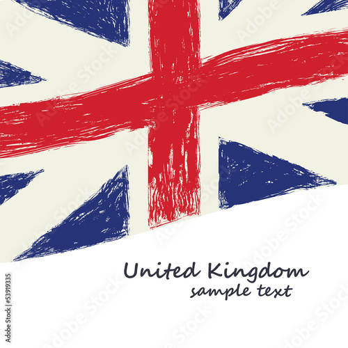 British flag grunge