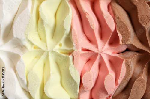 Ice cream background texture closeup
