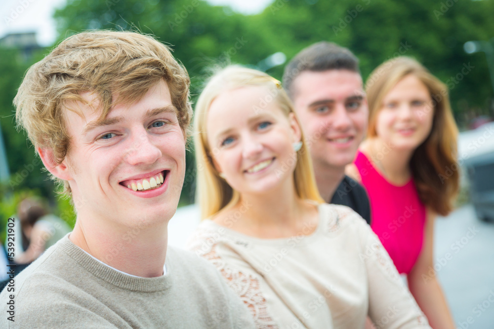 Group of Friends Outside Group of Friends Outside