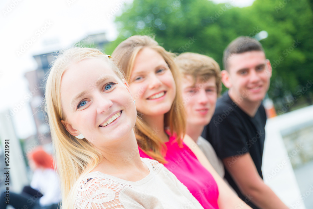 Group of Friends Outside Group of Friends Outside
