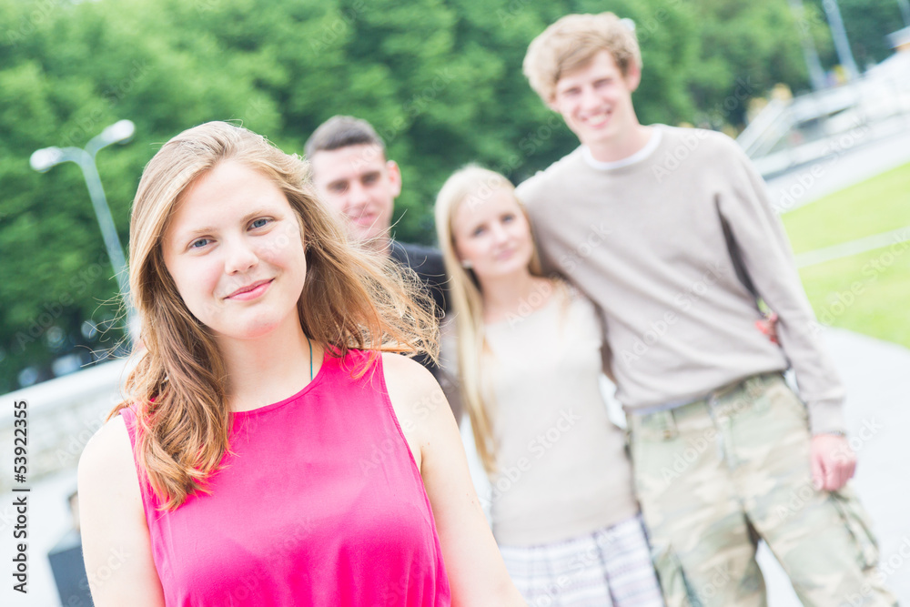 Group of Friends Outside