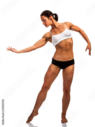 Muscled woman