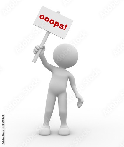 3d people - man, person wit...
