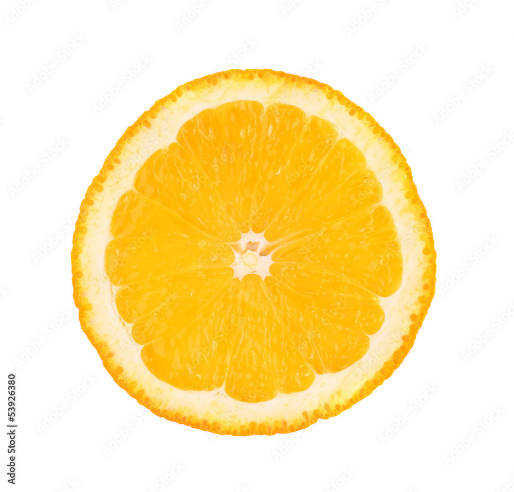 Cut orange isolated on a white background Cut orange isolated on a white background