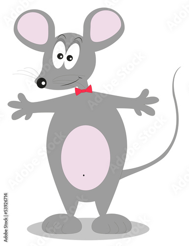 personaggio di un piccolo topolino stile cartone animato