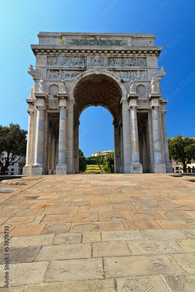 memorial in Piazza Della Vittoria - Genova
