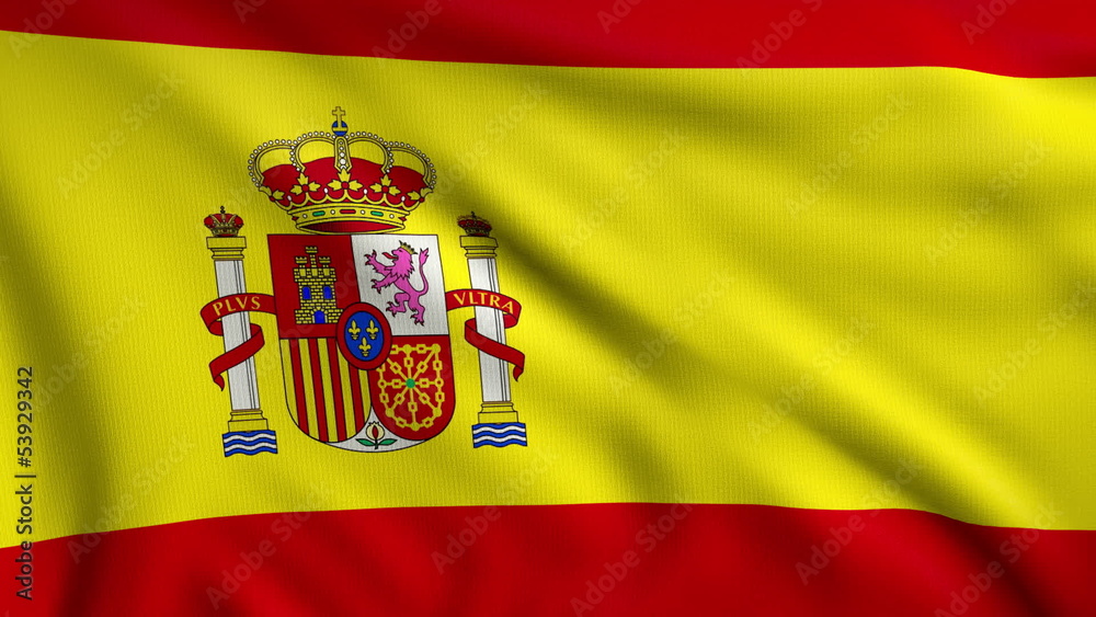 3d animation flag of Spain 3d animation flag of Spain