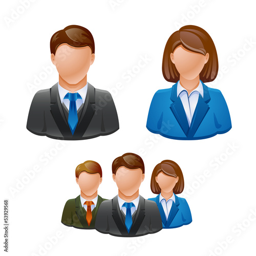 Business people avatar people icons