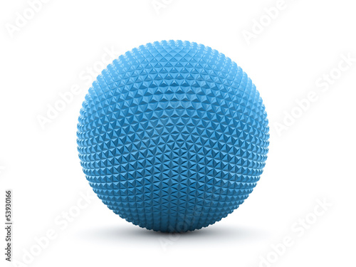 Blue abstract polygonal sphere
