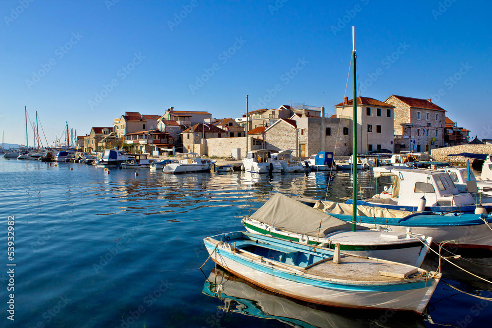 Adriatic town of Tribunj waterfront