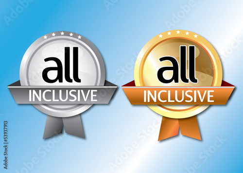 All inclusive badge - vector