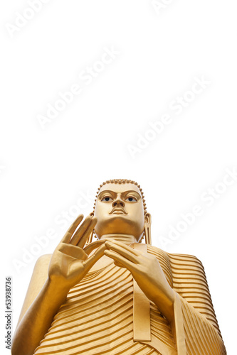 Giant Buddha Isolated on White