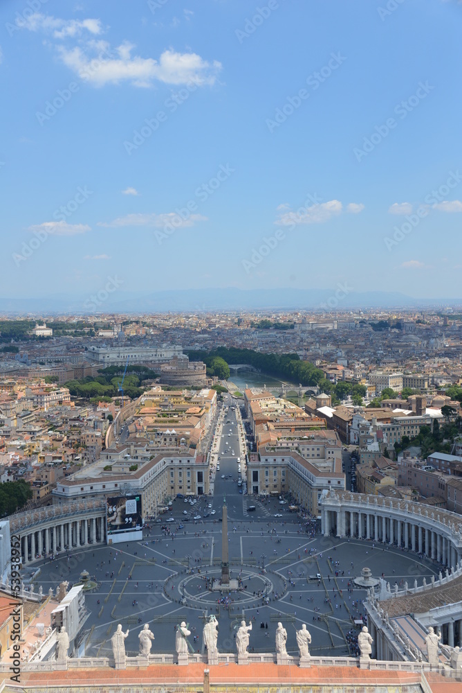 View over Rome from St. Peter