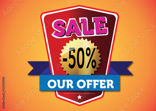 Sale -50 percent offer