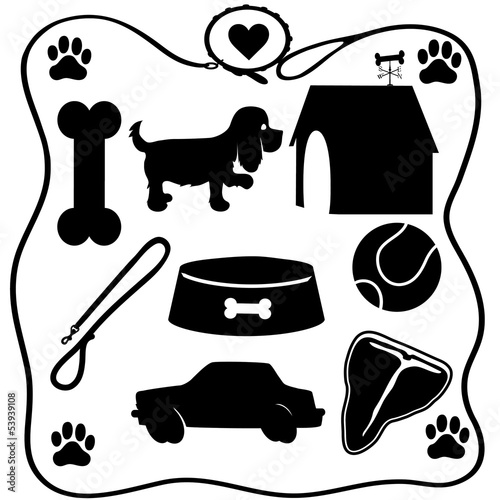 Dog Stuff Silhouettes