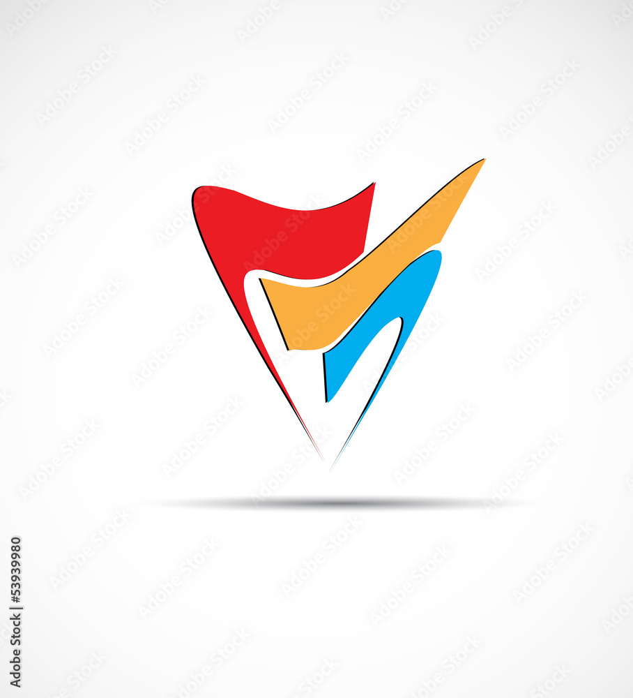 abstract computer technology icon business connection abstract computer technology icon business connection