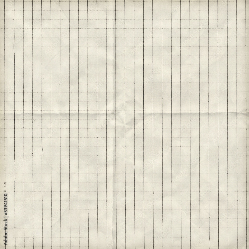 Checkered folded paper background texture