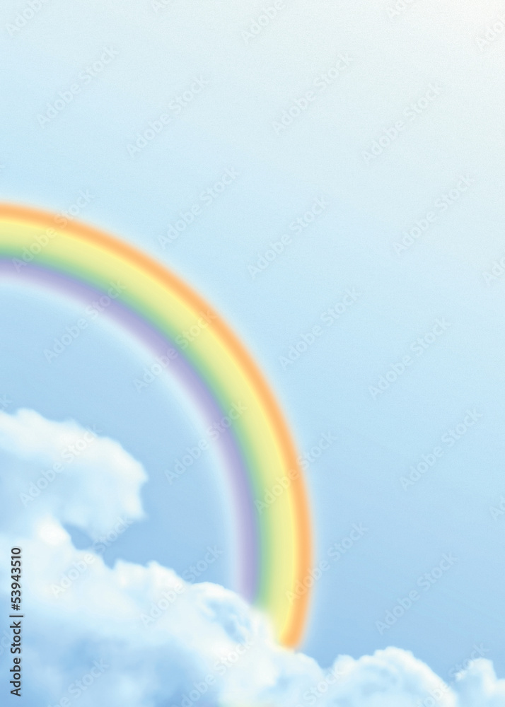 Rainbow in the clouds Rainbow in the clouds