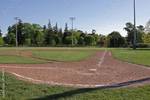 Wallpaper Mural Baseball Field at Dusk Torontodigital.ca