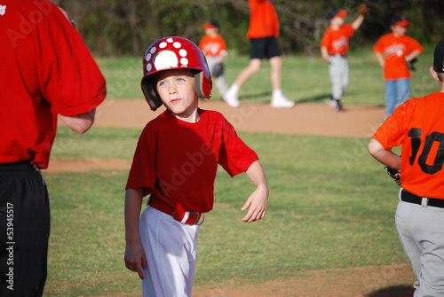 Cute little baseball boy