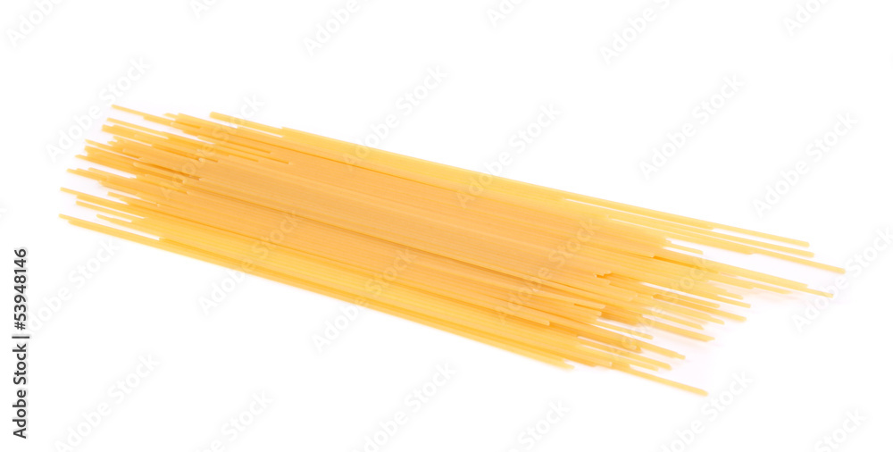 spaghetti number three on a white background spaghetti number three on a white background