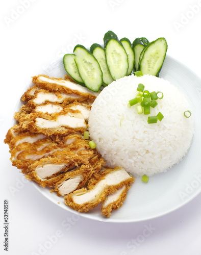 Roasted chicken rice