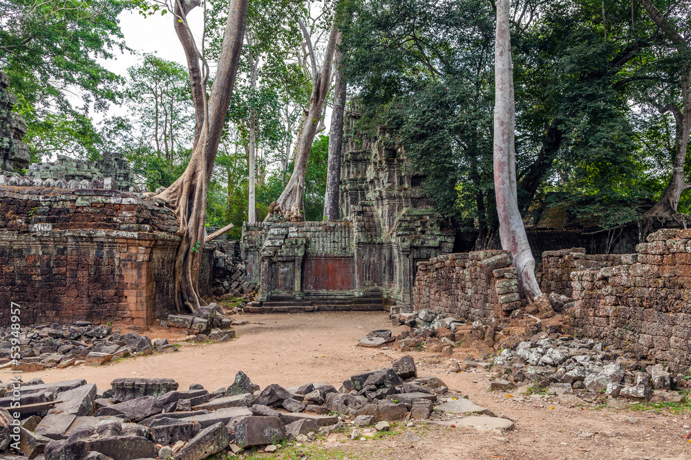 The ruins of Ta Prohm Temple in Cambodia The ruins of Ta Prohm Temple in Cambodia