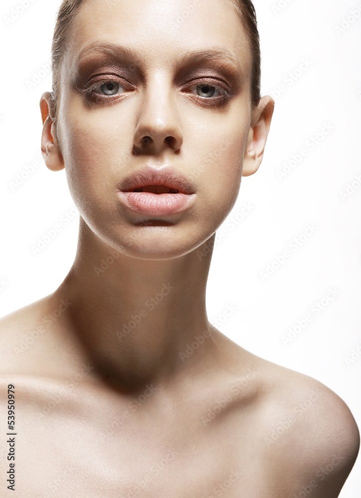 Charm. Fascination. Luxurious Face of Young Woman. Magnetism Charm. Fascination. Luxurious Face of Young Woman. Magnetism