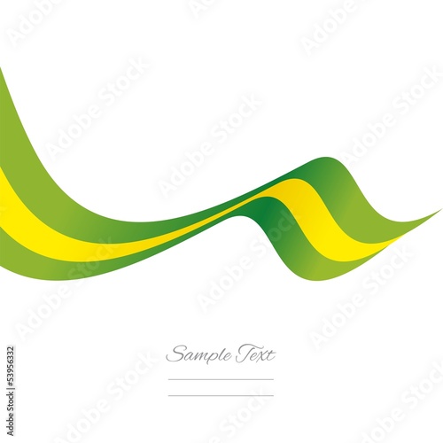 Abstract Brazilian ribbon vector