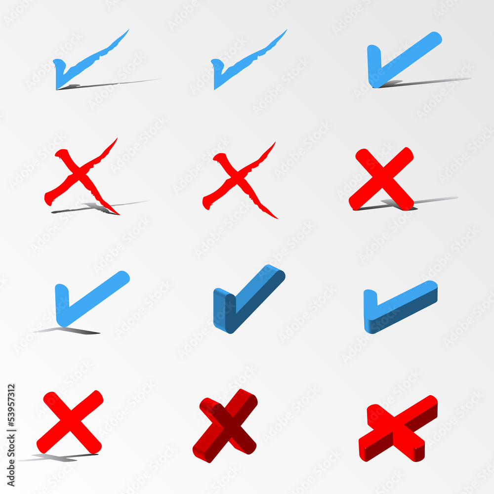 Check mark icon set Check mark icon set