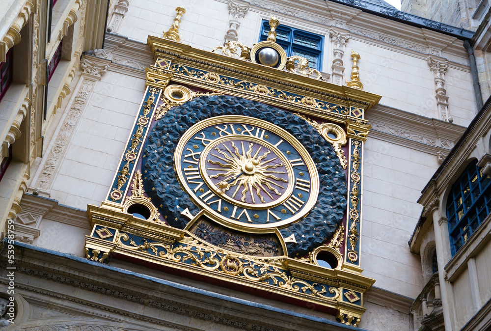Gros horloge, Rouen, France