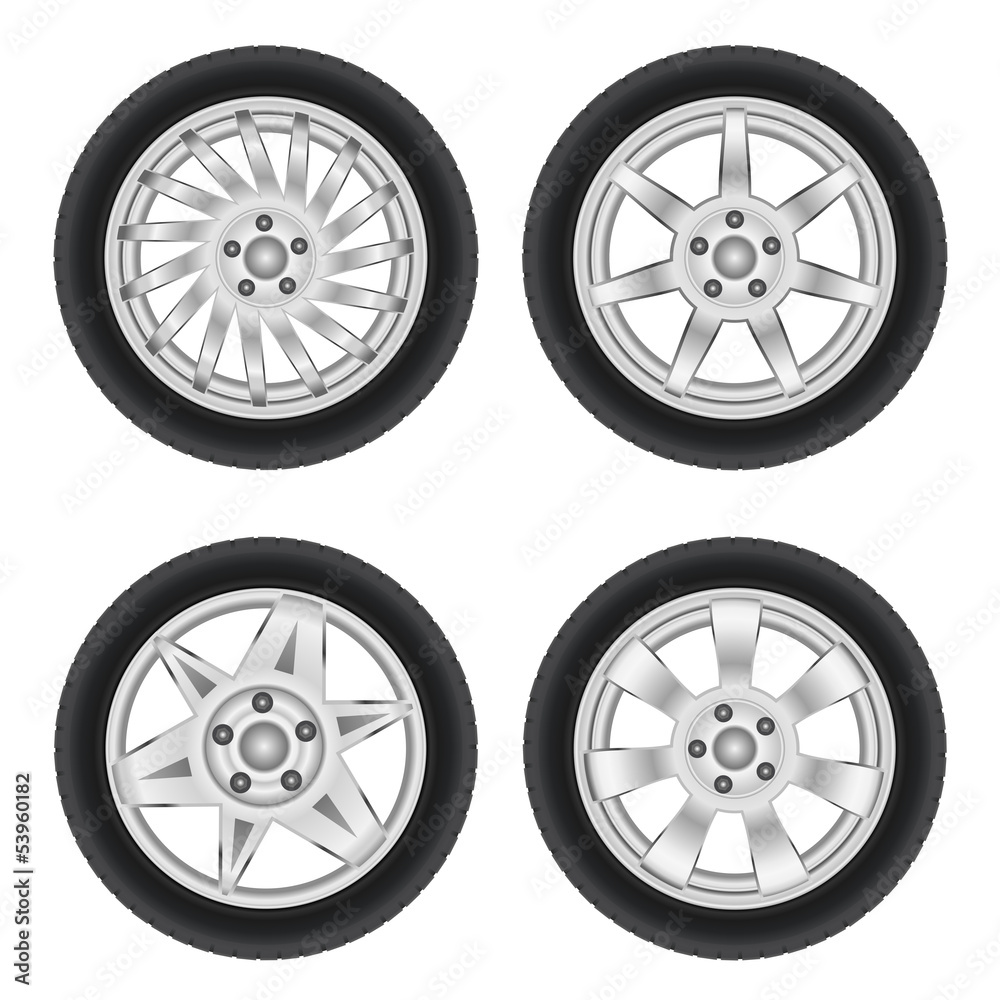 Obraz premium Car wheels