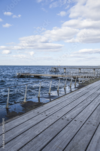 sea with blue sky