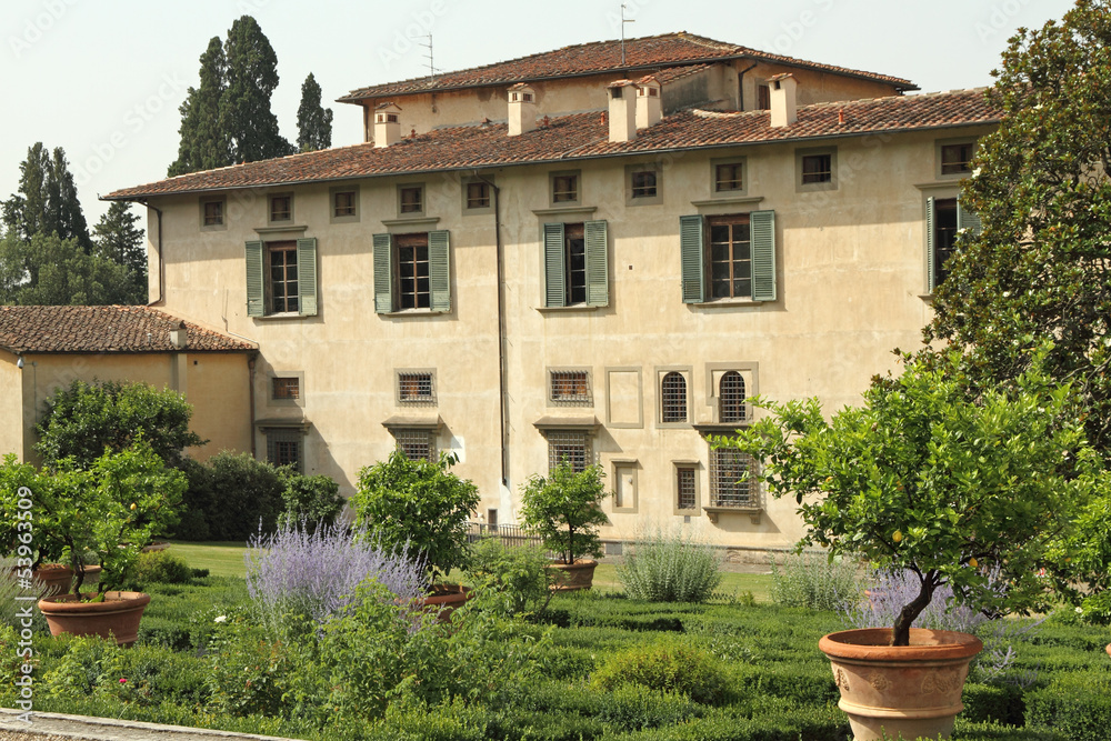 Villa di Castello, one of the Medici Villas near Florence,UNESCO