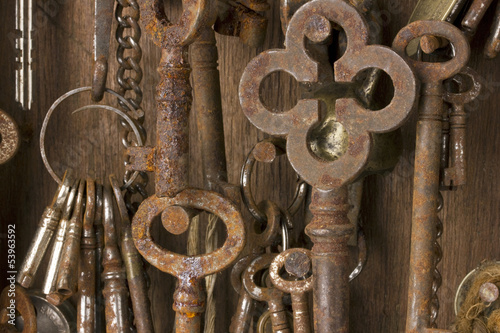 Rusty keys close