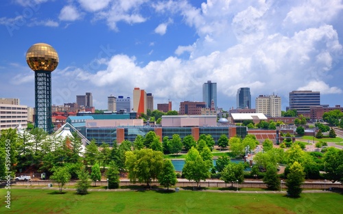 Fényképezés Downtown Knoxville Tennessee Skyline