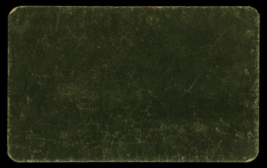 Vintage paper mounted on cardboard, isolated with clipping path