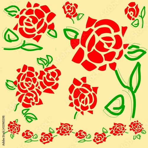 PIASTRELLA O MATTONELLA DISEGNO FLOREALE ROSE