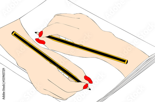 Mano che disegna una mano
