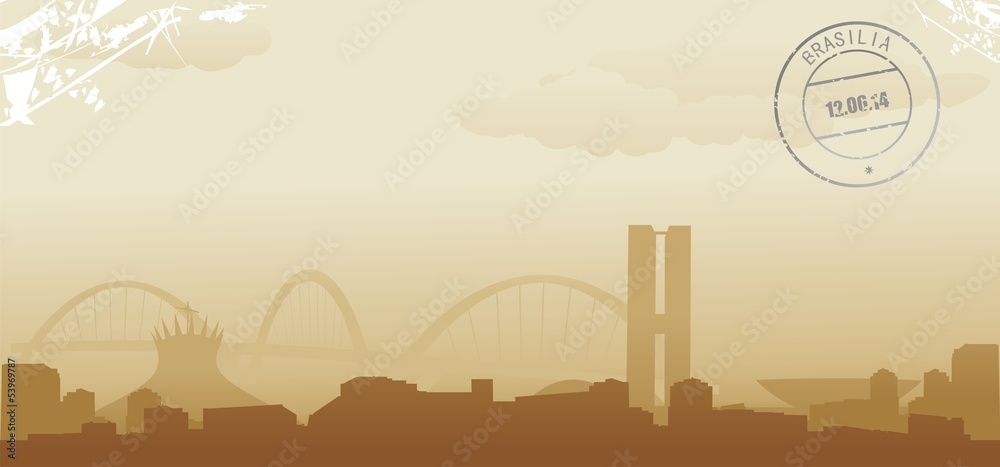 brasilia abstract skyline