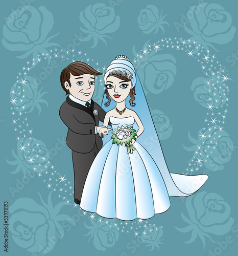 Wedding illustration.