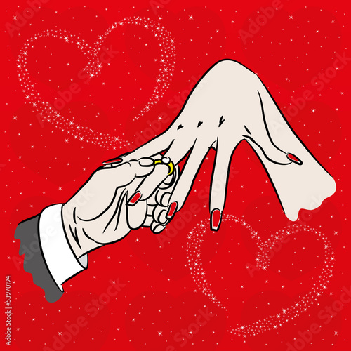 Wedding illustration.