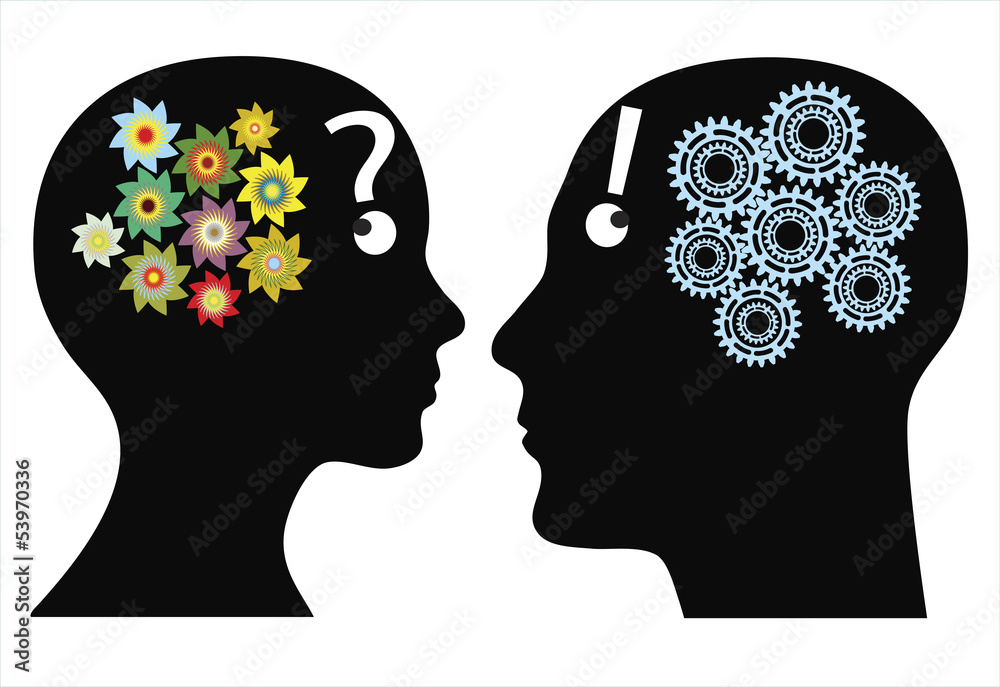 Difference man and woman in the way of thinking Difference man and woman in the way of thinking