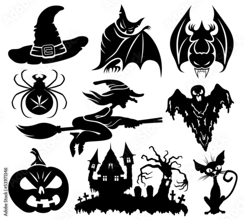 Halloween signs.
