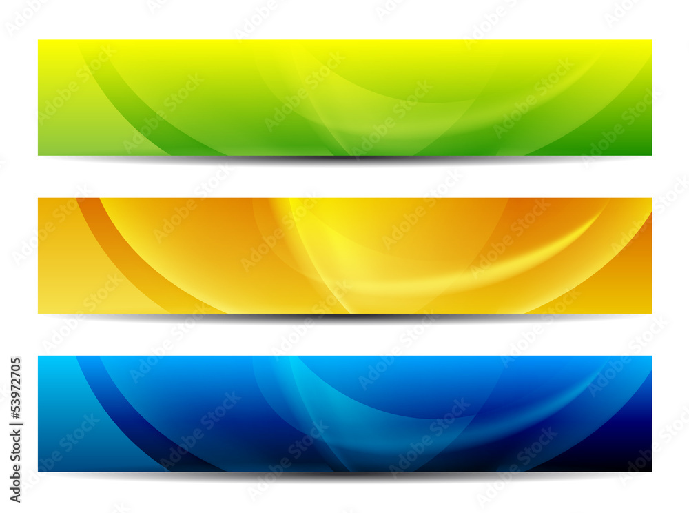 abstract colorful presentation web banners