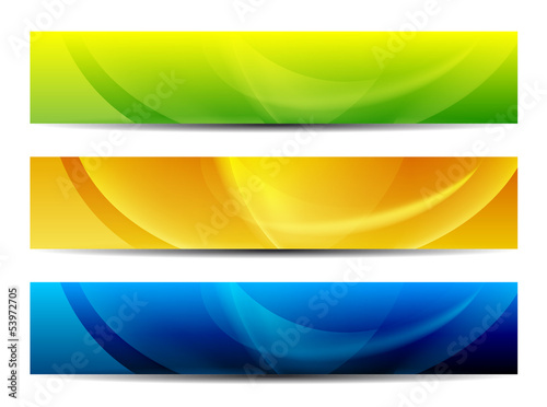 abstract colorful presentation web banners